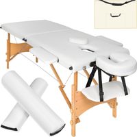 súprava 2-zónového masážneho stola Freddi vrátane podporných valčekov a tašky na prenášanie 210 x 95 x 62 - 84 cm
