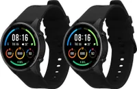 kwmobile 2x Sportarmband kompatibel mit Xiaomi Mi Watch Color Sport / S1 Active Armband - Fitnesstracker Band Set aus TPU Silikon