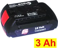 Original Bosch Akku 18 V Compakt Neu Bestückt mit 3.0 Ah Samsung Zellen 3000 mAh