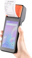 3G-Handheld-POS-Belegdrucker Android 8.1 1D/2D-Barcode-Scanner PDA-Terminal unterstuetzt 3G-WiFi-BT-Kommunikation NFC-Funktion mit 5,0-Zoll-Touchscreen 58 mm Breite Thermo-Etikettendruck fuer Supermarkt-Restaurant-Lager Einzelhandelsbestandslogistik Kleinunternehmen