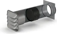 NABER SF-E-Jal Col® 150 inkl. THERMOBOX / Mauerkasten / verzinkter Stahl/Edelstahl / 150er Rundkanal