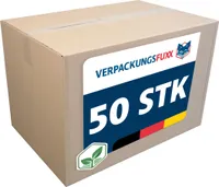50 x Versandkarton 600x400x400 mm Faltkarton 1-wellig