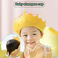 Kinder Duschkappe Baby Augenschutz Mütze Haare waschen Badekappe Badehaube Hut 