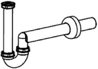 LAUFEN H8939480000001 Siphon DN40 Kunststoff f. Wand Bidet