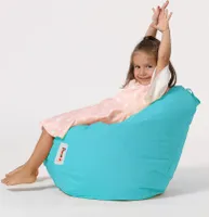 Hanah Home, Premium Kids - Turquoise, Outdoor Sitzsäcke, Türkis, Polyester, 50 x 60 x 60 x  cm