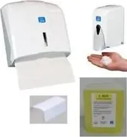 Handtuchspender+Schaumseifenspender+Schaumseife+Papierhandtuch im SET