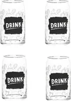Bierglas in Dosenform,  4 Stück… + Eiszange Edelstahl