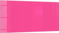 DEQORI Küchenrückwand Glas 100x50 cm 'Rosa' Spritzschutz Bad Rückwand Küche