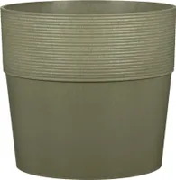 Scheurich Groove 224, Topfpflanzer, Freistehend, Keramik, Khaki, Rund, Indoor