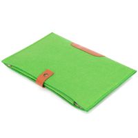 11'' Laptop Netbook Tasche Filz Sleeve Grün für MacBook Retina Reißverschluss