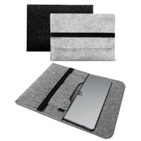 Sleeve Hülle für Microsoft Surface Pro 9 Tasche Filz Notebook Cover Schutzhülle, Farbe:Grau