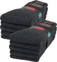 10 | 20 | 30 Paar Sportsocken Tennissocken Arbeitssocken Damen & Herren - 10 Paar Anthrazit 47-50