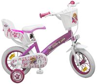Kinderfahrrad 12" Zoll Fahrrad  Mädchenfahrrad Prinzessin Cruiser Rad Herz 