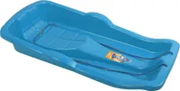 Schlitten für Kinder Bob Kunststoffschlitten mit Seil Rodelschlitten Blau