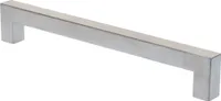 Möbelgriff BA 200mm, Küchengriff aus gebürstetem Edelstahl, Schrankgriff