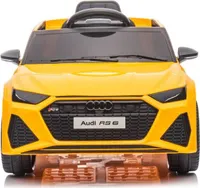 Audi RS6 Battery Vehicle BRD-2118 Żółty