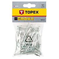 TOPEX nieten 4.0x10mm 50 stück verpackung, aluminium