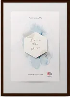 aFFa frames, Hekla, Bilderrahmen aus MDF, Fotorahmen, Wechselrahmen, Rechteckig, mit Acrylglasfront, Dunkelbraun, 9x13 cm