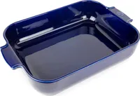 Peugeot rechteckige Auflaufform Appolia Ofenform Keramik Blau 40 cm 60039