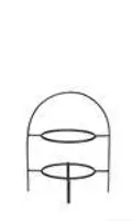 Asa Etagere 2-stufig für Dessertteller, schw D. 21 cm, H. 28 cm