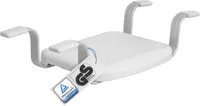 Weinberger Badewannensitz | Sitzbrett | Belastbar bis 150 kg | Anti-Rutsch | Wannenbreite 52-64 cm | Moderne Badezimmerhilfe für Senioren | Modell 43909 | Weiß