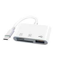 3 in 1 Type-C Kartenleser Adapter Tastatur USB SD TF Für iPad Pro Mac Android