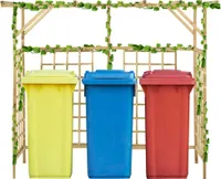 vidaXL Pergola pre 3 koše Impregnované borovicové drevo