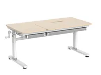 HOKO® Kinderschreibtisch höhenverstellbar 54-76 cm, ergonomischer Schreibtisch für Kinder & Jugendliche, 120x60 cm, neigbare Tischplatte mit Schublade