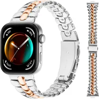 INF Cienki pasek do zegarka ze stali nierdzewnej do Huawei Watch Fit 3 Różowe złoto