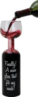 Weinflaschenglas 750 ml – Lustiges Geschenk für Weinliebhaber mit Stil