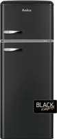 Amica - KGC 15637 MS - Kühl-Gefrierkombination - Matt Black - Retro Design