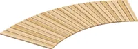 Outsunny 120cm Gartenweg Rollweg Gartentritt Dekorative Holztritt aus Tannenholz