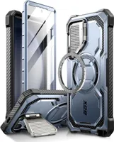 Supcase Iblsn Armorbox Mag Fall mit Magsafe fr Samsung Galaxy S24 Ultra - blau