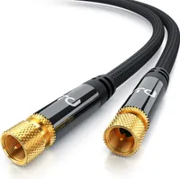 Satelitný kábel Primewire HDTV s opletením - 135Db - 75 Ohm - textilný plášť - 5 m