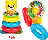 MalPlay Stapelturm Giraffe | Ringpyramide | Stapelturm Mehrzweck-Lernspielzeug Formerkennung und Konzentration | für Kinder ab 6 Monaten