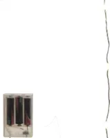 LED Lichterkette micro mit Batterie Silberdraht 1 m  warm weiß