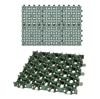 BigDean 6X Rasengitter Paddockplatte 50x50 cm Rasenmatten Rasenwaben Kiesgitter Parkplatzrasen 1,5 m²