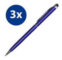 3x Stylus Pen Eingabestift für iPhone iPad Smartphone Tablet Handy kapazitiver Touchscreen Stift Tabletstift dunkelblau