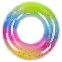 Aufblasbares Schwimmrad Glitzer-Regenbogen Für Kinder
