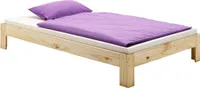 Futonbett Einzelbett THOMAS 140 x 200 cm Kiefer massiv natur lackiert