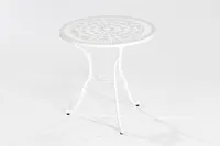 Stół Merxx Lugano, Ø 70 cm, biały + - Kolor: biały; 21112-208