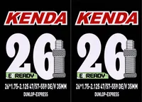 2x Kenda Schlauch Fahrradschlauch 26" DV x 1.75 - 2.125 Blitzventil Dunlopventil