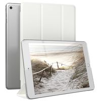 EAZY CASE Smartcase Tablet Hülle kompatibel mit Apple iPad Mini 4 / Mini 5 mit Standfunktion, Schutzhülle, Tablet Hülle, Tablet Klapphülle aus Kunstleder, Weiß