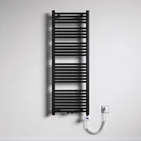 Mai & Mai Badheizkörper Elektrisch 60x140 cm matt Anthrazit, Handtuchwärmer für Strom, Seitenanschluss, Röhrenheizkörper Badheizung mit Heizstab 800W