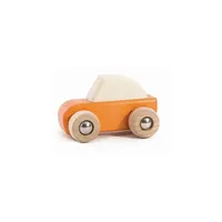 Aufziehauto Holzauto Auto Holzspielzeug - orange