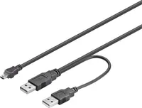 M-CAB 7300050 USB Datentransferkabel - 60 cm - ja - Typ A Stecker USB - Typ B Stecker Mini USB - Schwarz