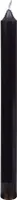 durchgefärbte Rustic Tafelkerzen, Haushaltskerzen Schwarz 180 x Ø 22 mm, 10 Stück