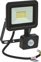 Spectrum LED Fluter Noctis Lux Schwarz IP44 20W 1700lm Warmweiß 3000K mit Bewegungsmelder