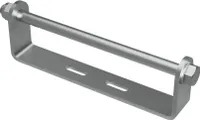 Kielrollenhalter mit Achse für Seitenrolle Sliprolle Kielrolle Bootstrailer verzinkt SUPROD, 250 mm