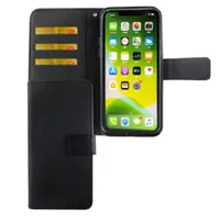 Apple iPhone 11 Pro Max Tasche Handy Hülle Schutz-Cover Flip-Case mit Kartenfach Schwarz